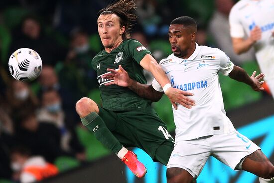 Russia Soccer Premier-League Krasnodar -Zenit