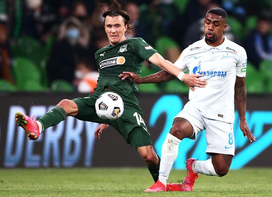 Russia Soccer Premier-League Krasnodar -Zenit