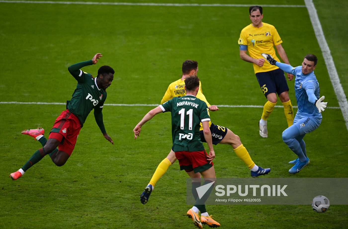 Russia Soccer Premier-League Lokomotiv - Rostov