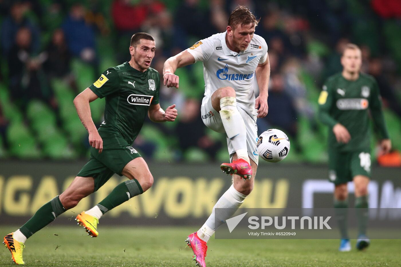 Russia Soccer Premier-League Krasnodar -Zenit