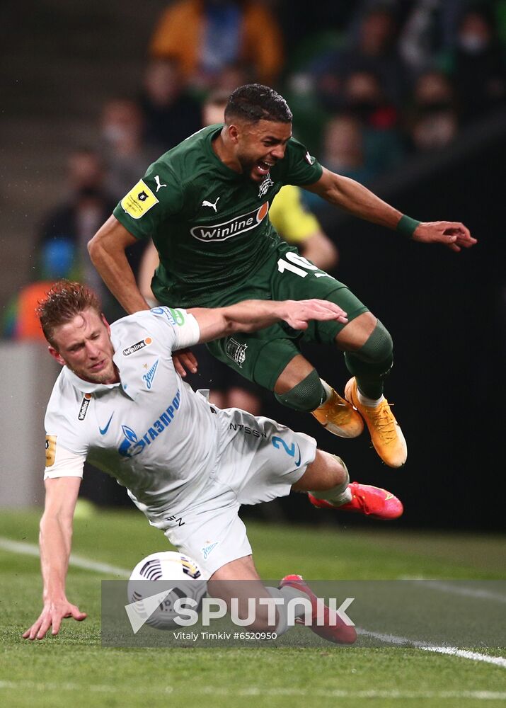 Russia Soccer Premier-League Krasnodar -Zenit