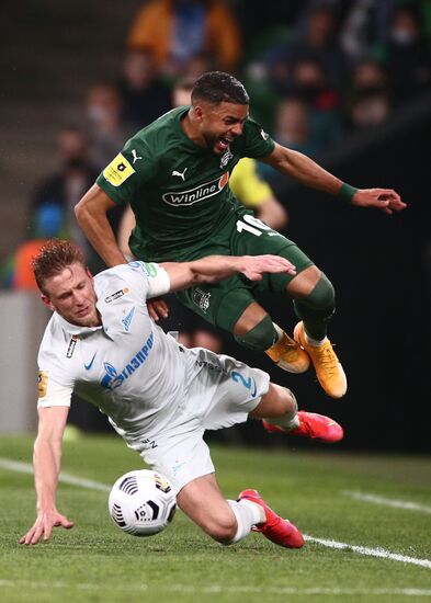 Russia Soccer Premier-League Krasnodar -Zenit
