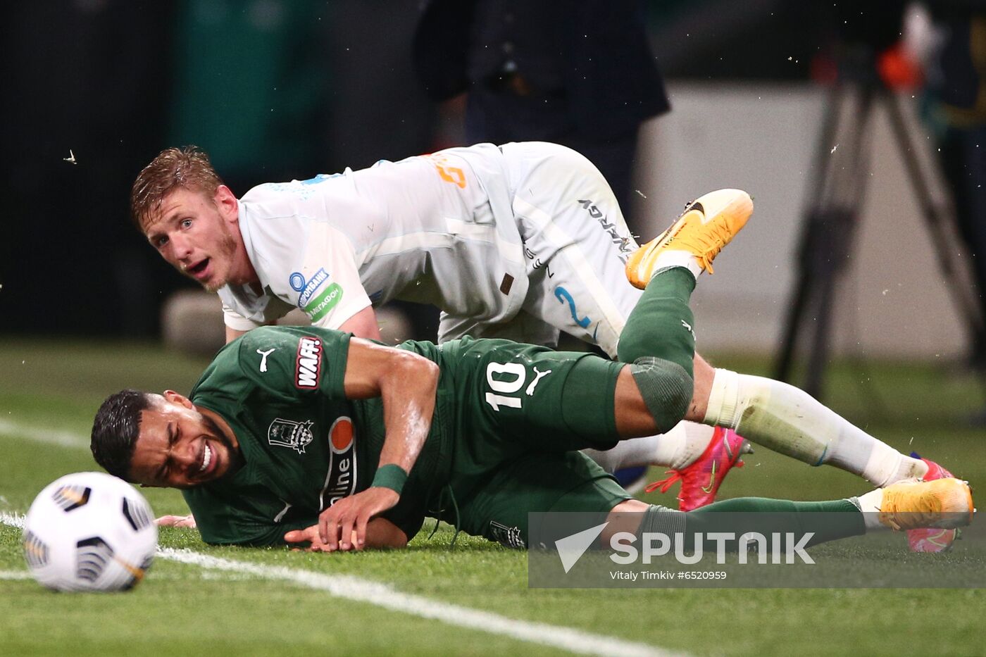 Russia Soccer Premier-League Krasnodar -Zenit