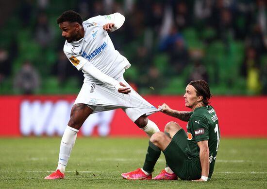 Russia Soccer Premier-League Krasnodar -Zenit