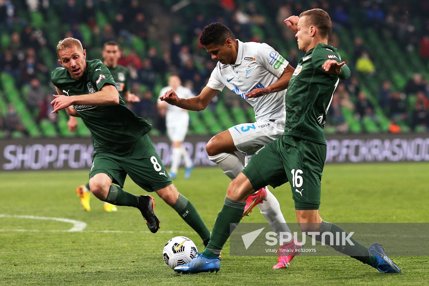 Russia Soccer Premier-League Krasnodar -Zenit