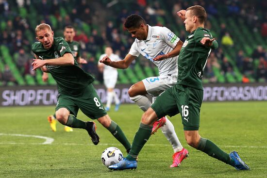 Russia Soccer Premier-League Krasnodar -Zenit