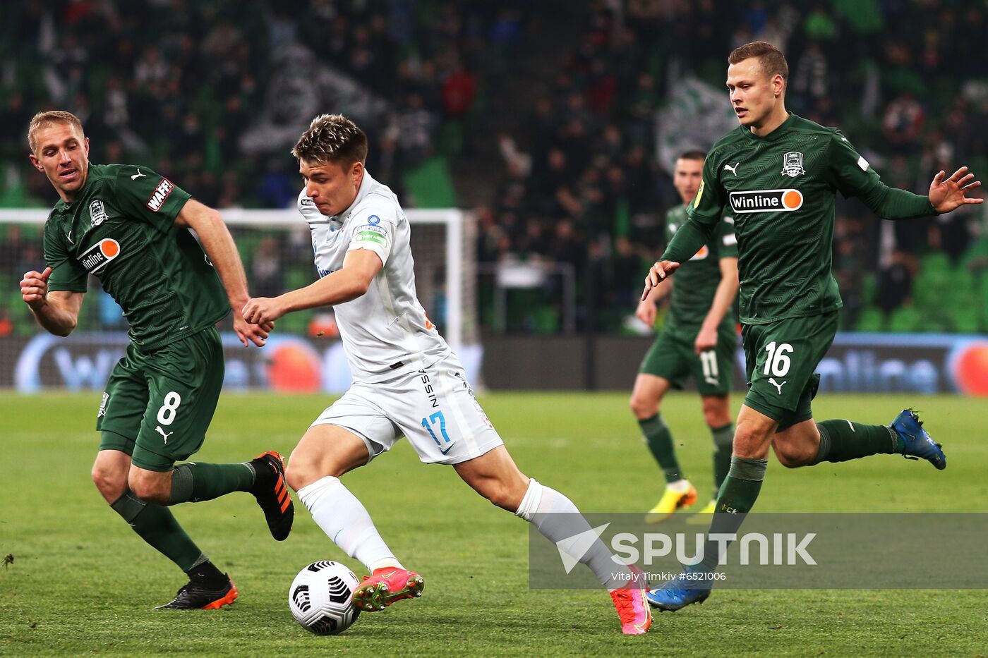 Russia Soccer Premier-League Krasnodar -Zenit