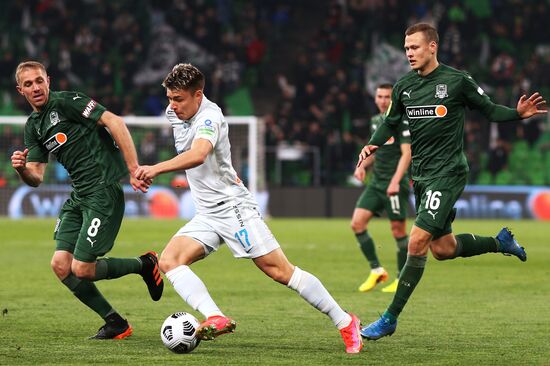 Russia Soccer Premier-League Krasnodar -Zenit