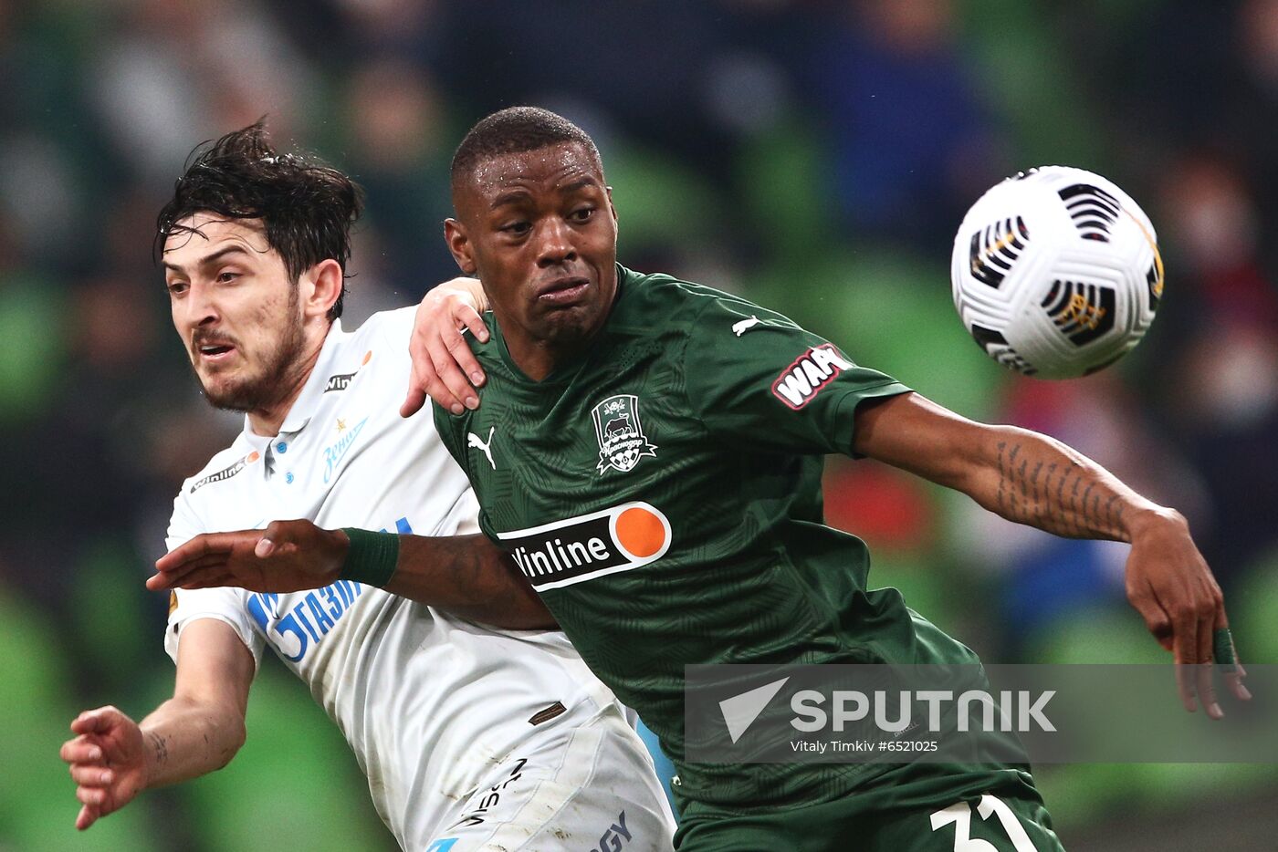 Russia Soccer Premier-League Krasnodar -Zenit