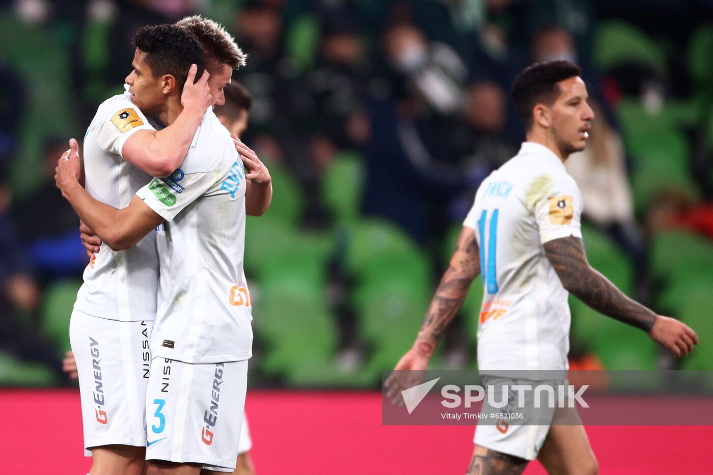 Russia Soccer Premier-League Krasnodar -Zenit