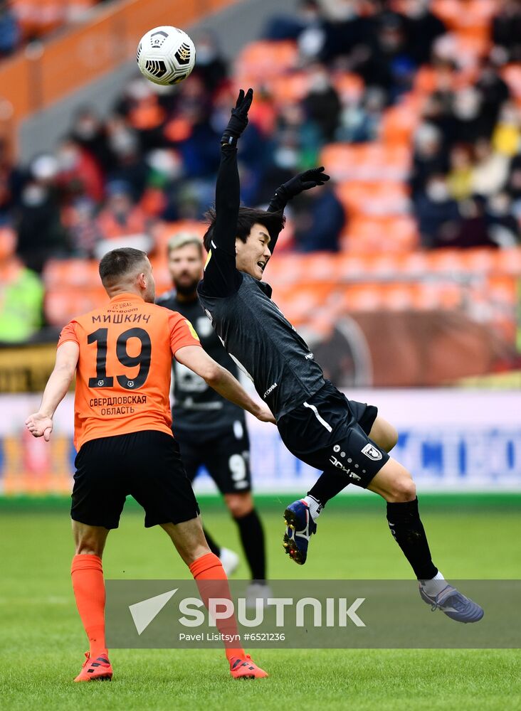 Russia Soccer Premier-League Ural - Rubin