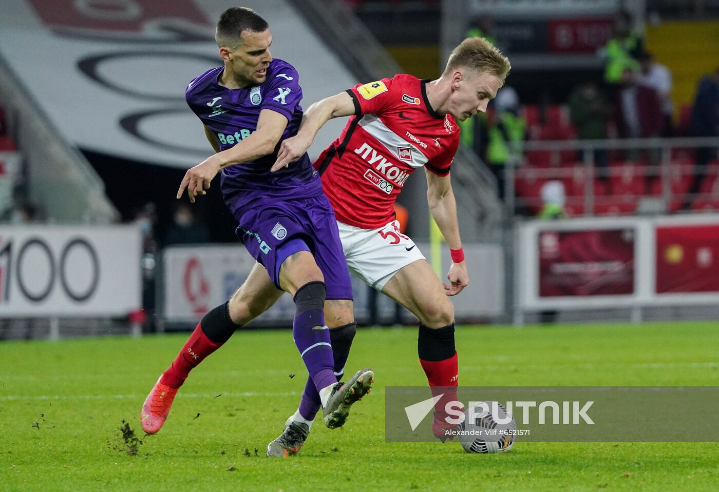 Russia Soccer Premier-League Spartak - Ufa