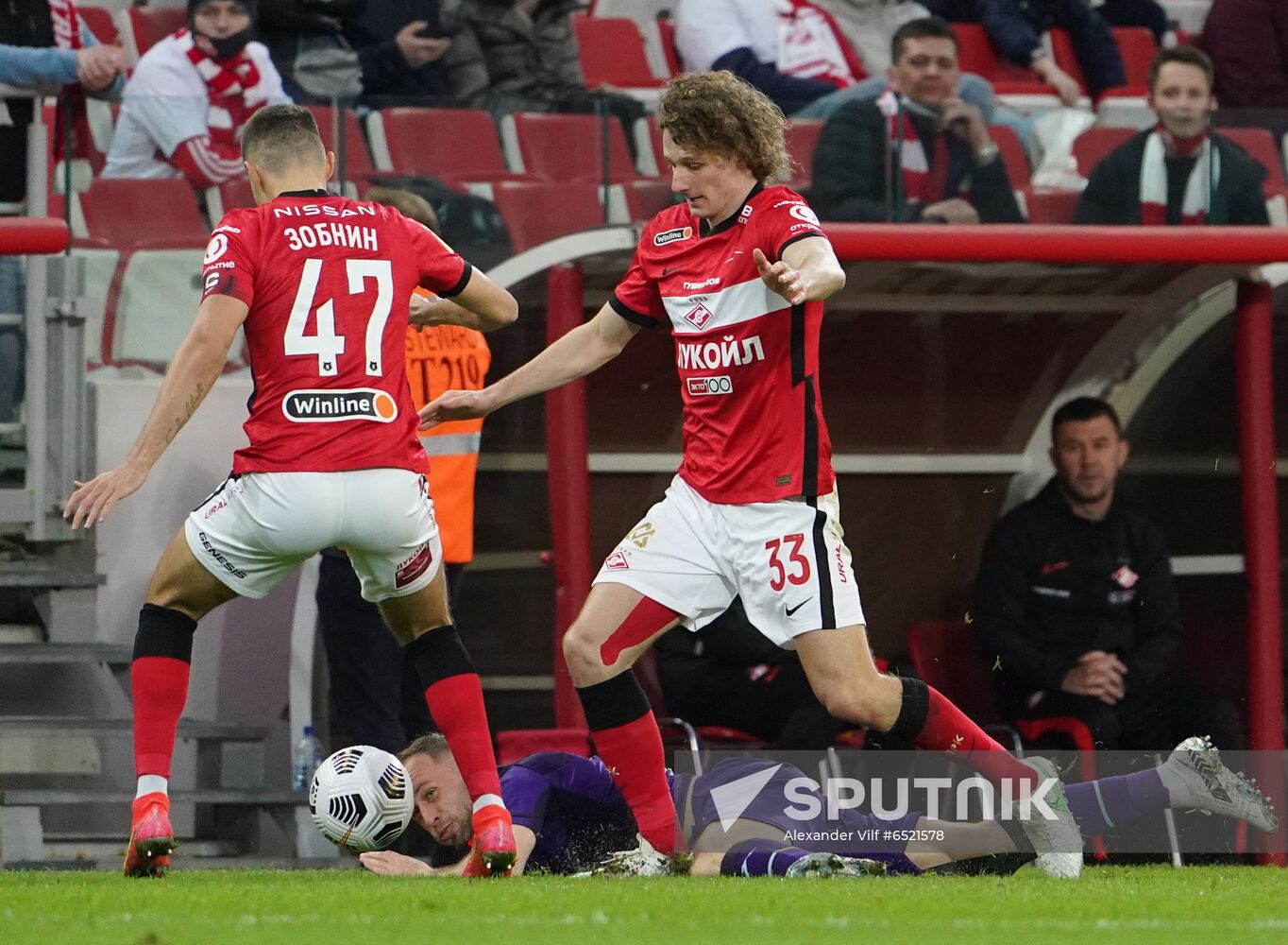 Russia Soccer Premier-League Spartak - Ufa