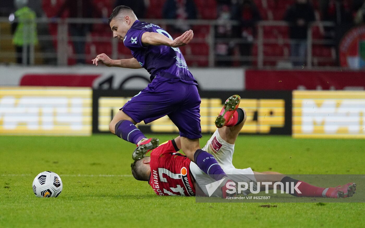 Russia Soccer Premier-League Spartak - Ufa
