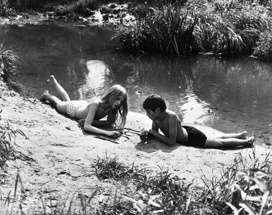 Still from film Blue Portrait