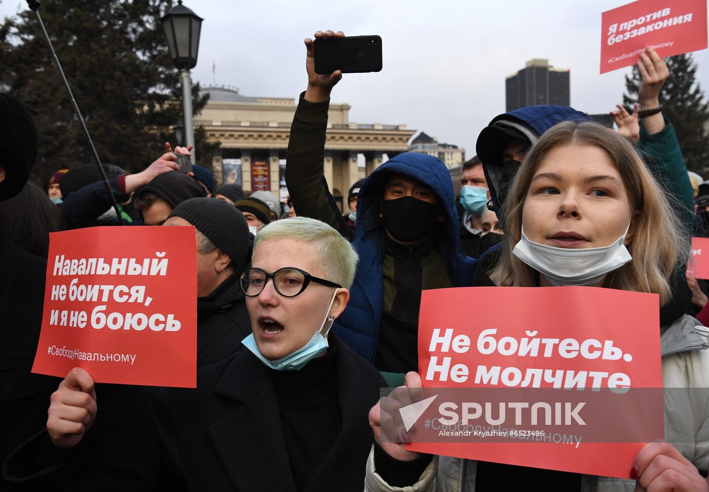 Russia Navalny Supporters Rallies Regions