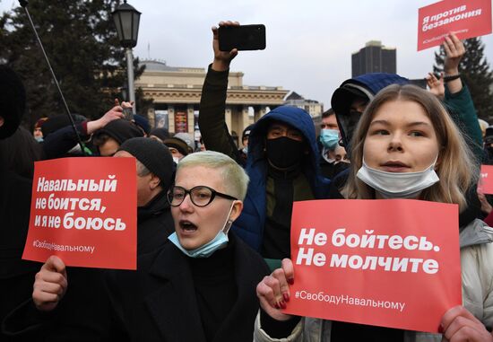 Russia Navalny Supporters Rallies Regions