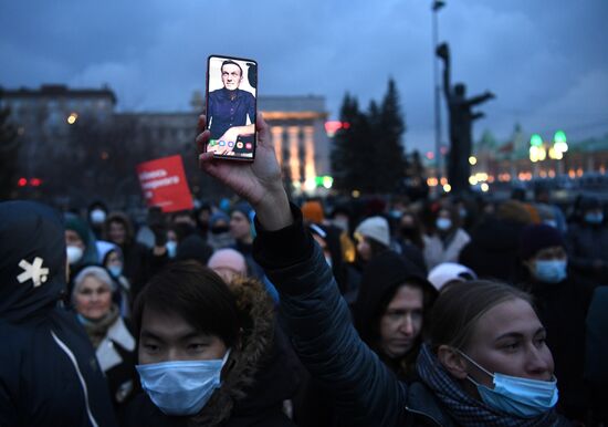 Russia Navalny Supporters Rallies Regions