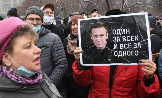 Russia Navalny Supporters Rallies Regions