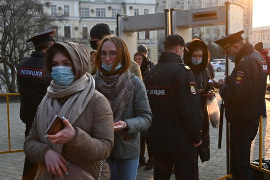 Russia Navalny Supporters Rallies Regions