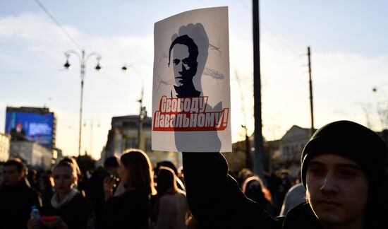 Russia Navalny Supporters Rallies Regions