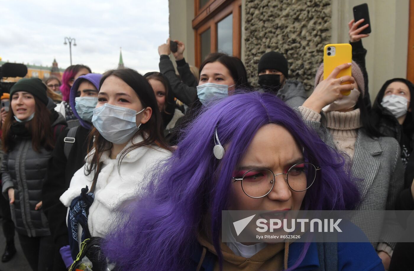 Russia Moscow Navalny Supporters Rally