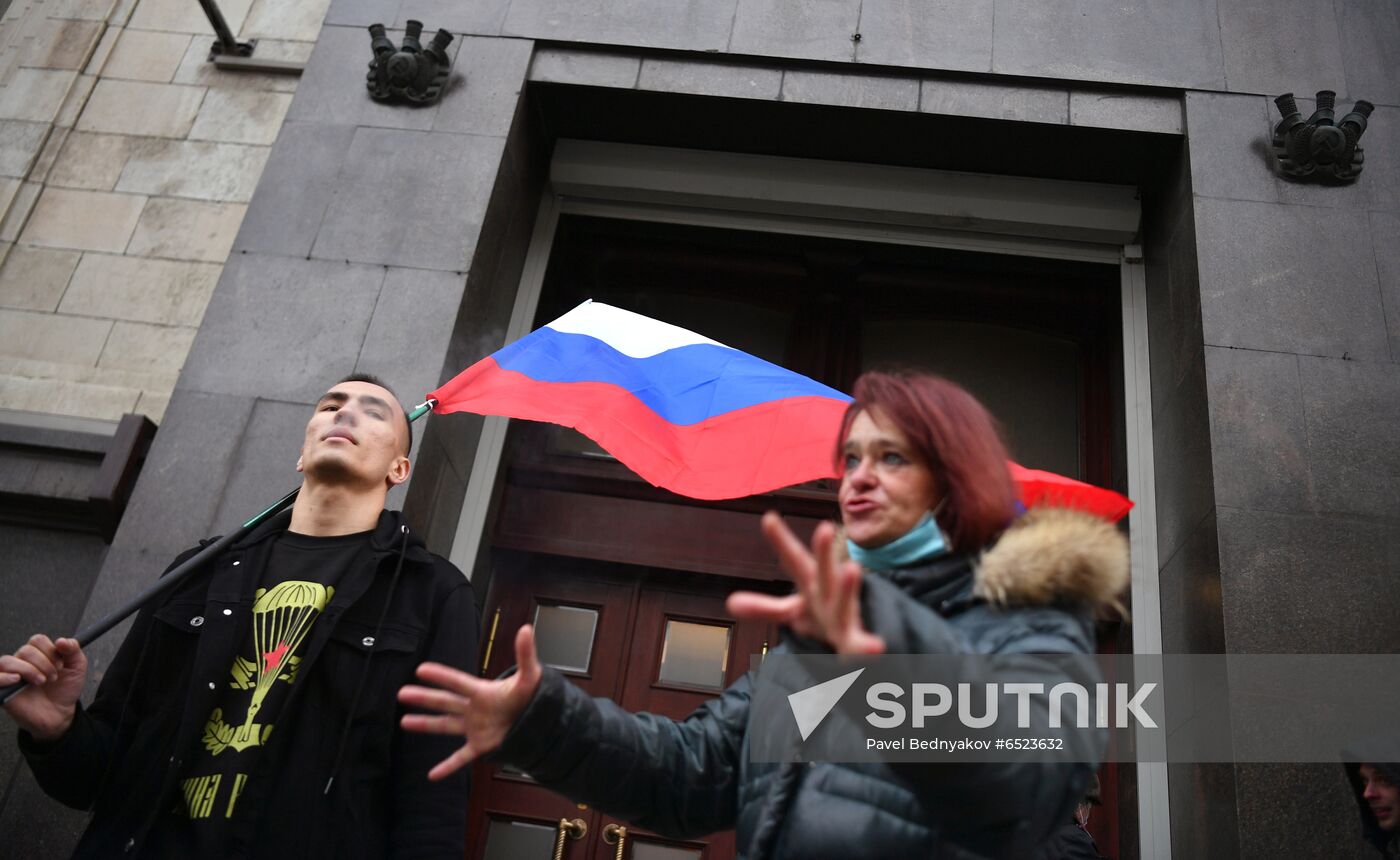 Russia Moscow Navalny Supporters Rally