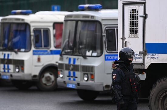Russia Moscow Navalny Supporters Rally
