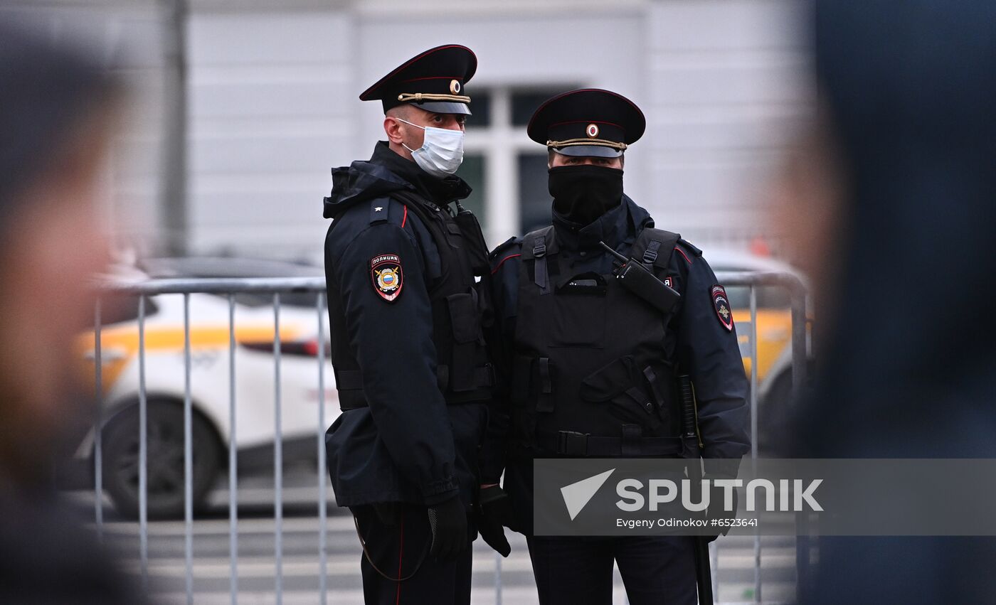 Russia Moscow Navalny Supporters Rally