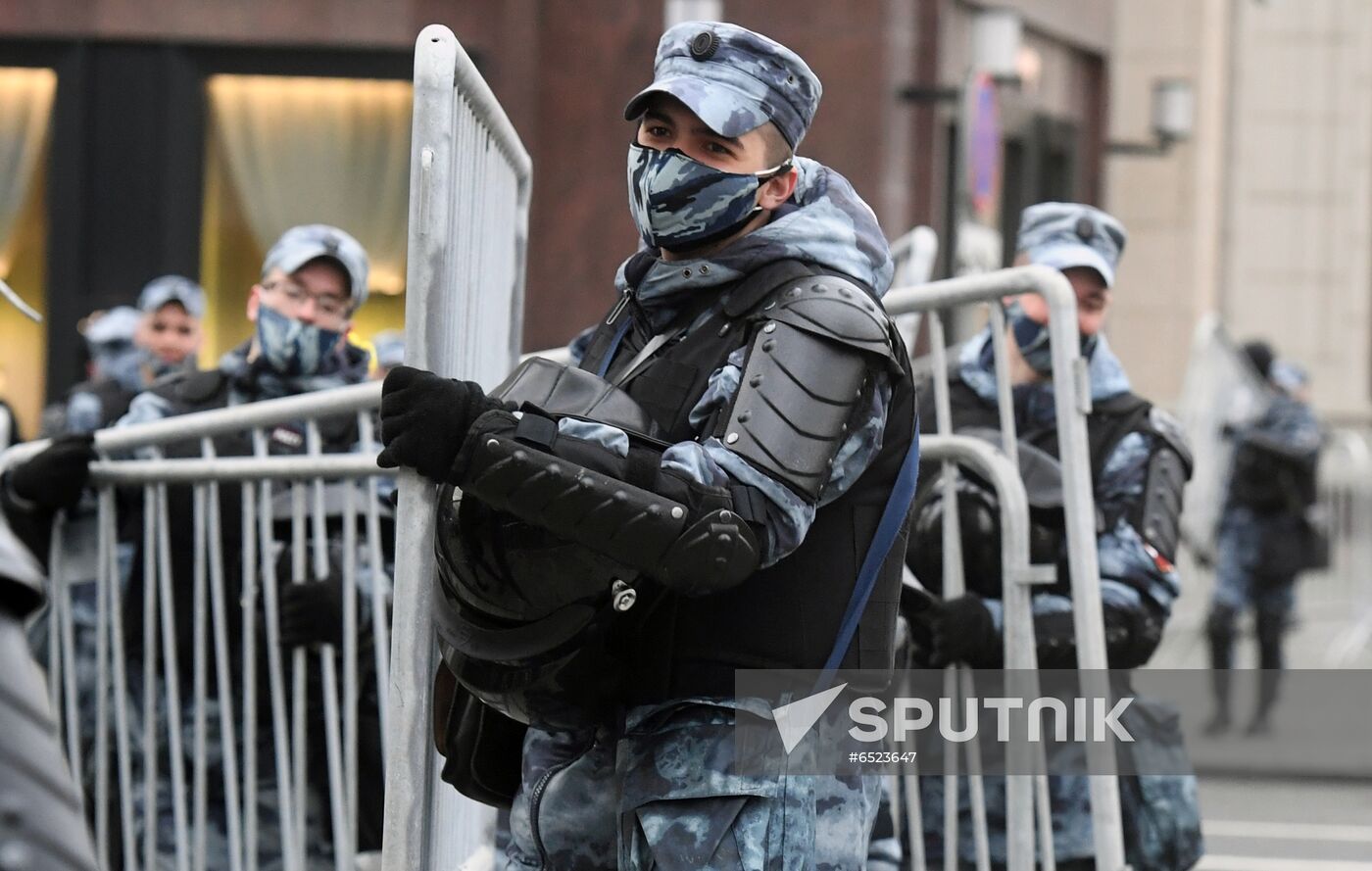 Russia Moscow Navalny Supporters Rally