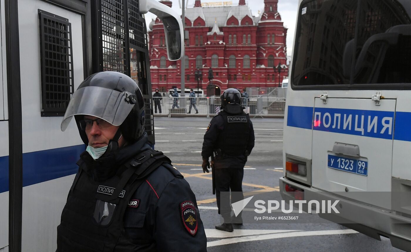 Russia Moscow Navalny Supporters Rally