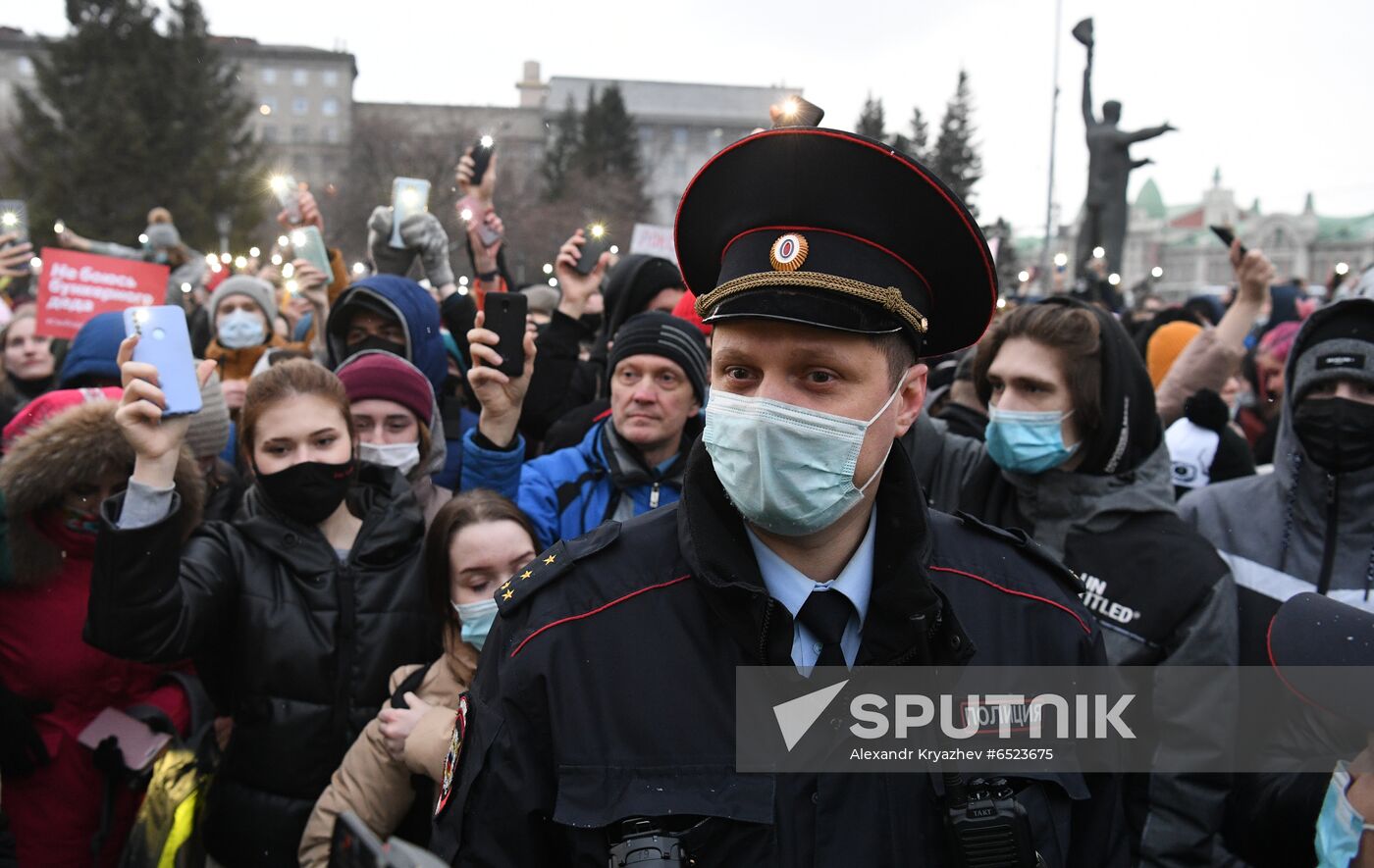 Russia Navalny Supporters Rallies Regions