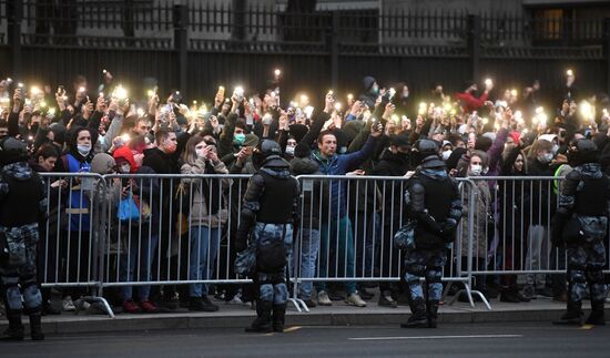 Russia Moscow Navalny Supporters Rally