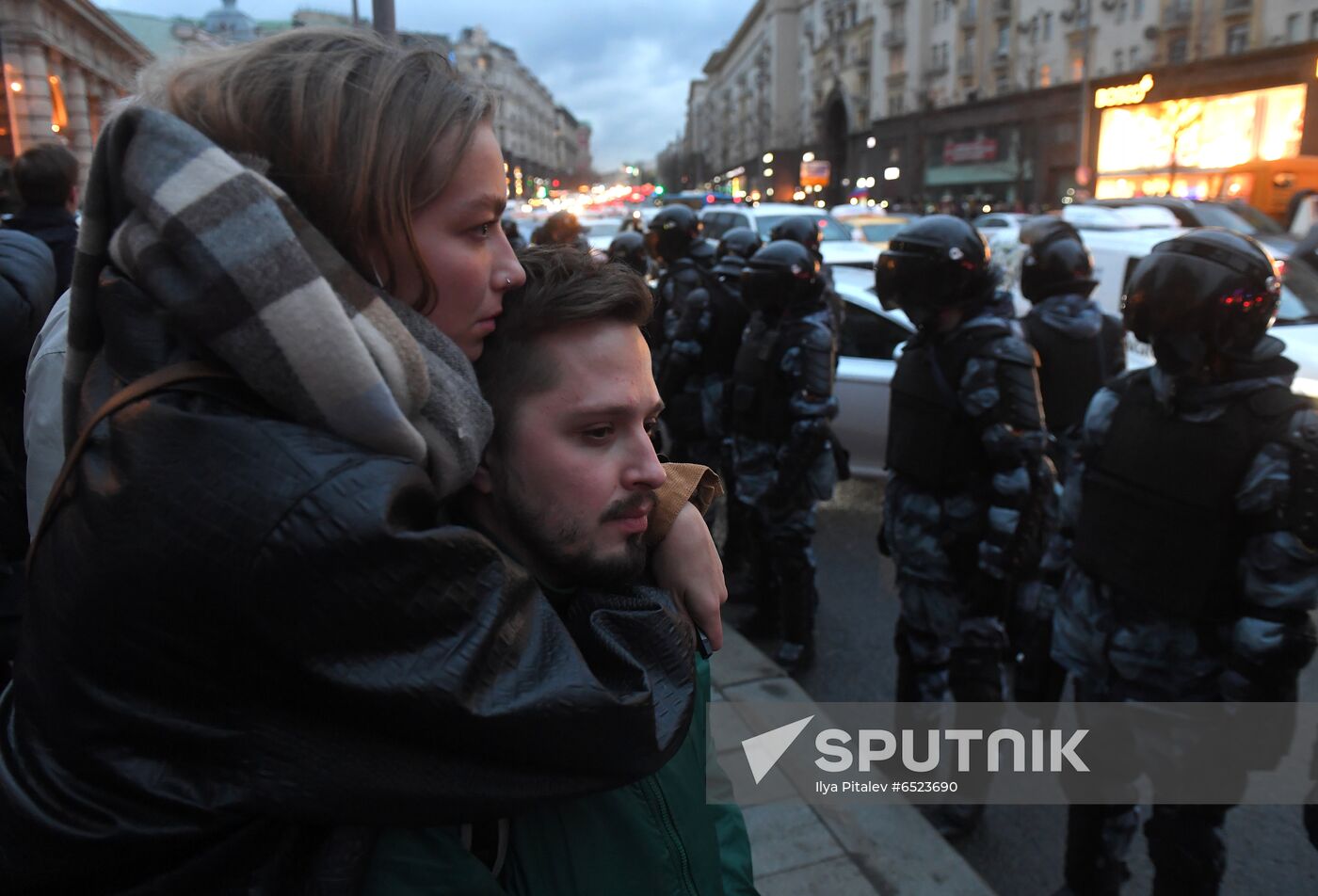 Russia Moscow Navalny Supporters Rally