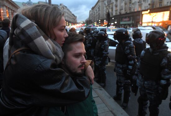 Russia Moscow Navalny Supporters Rally