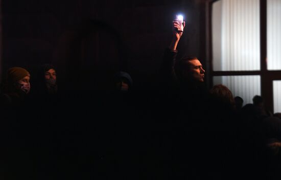 Russia Moscow Navalny Supporters Rally