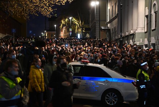 Russia Moscow Navalny Supporters Rally