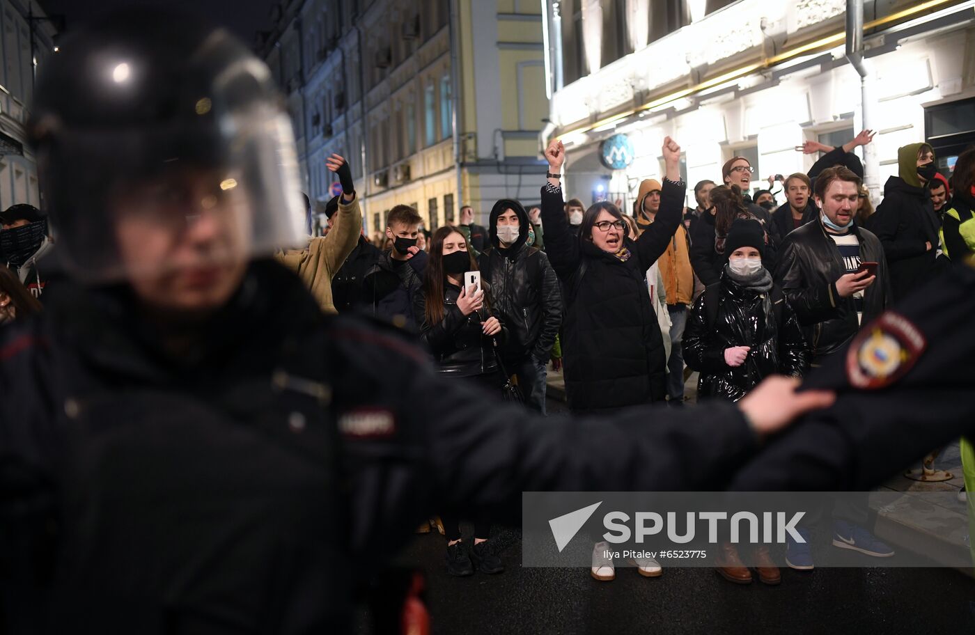 Russia Moscow Navalny Supporters Rally