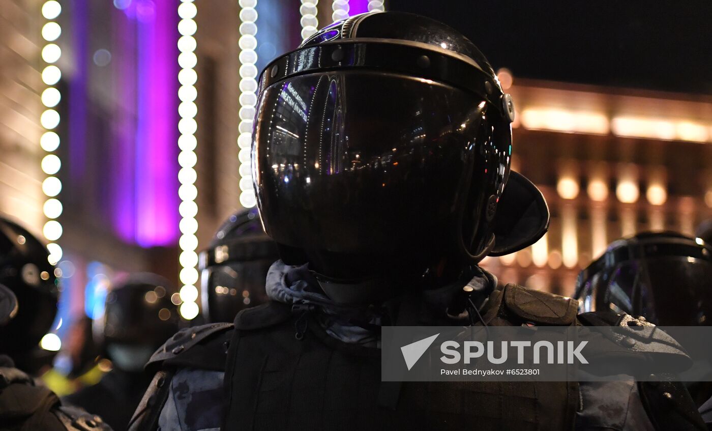 Russia Moscow Navalny Supporters Rally