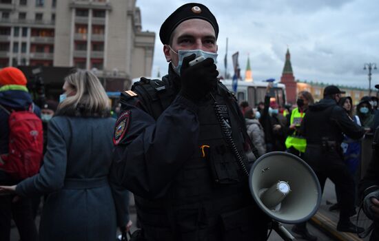Russia Moscow Navalny Supporters Rally