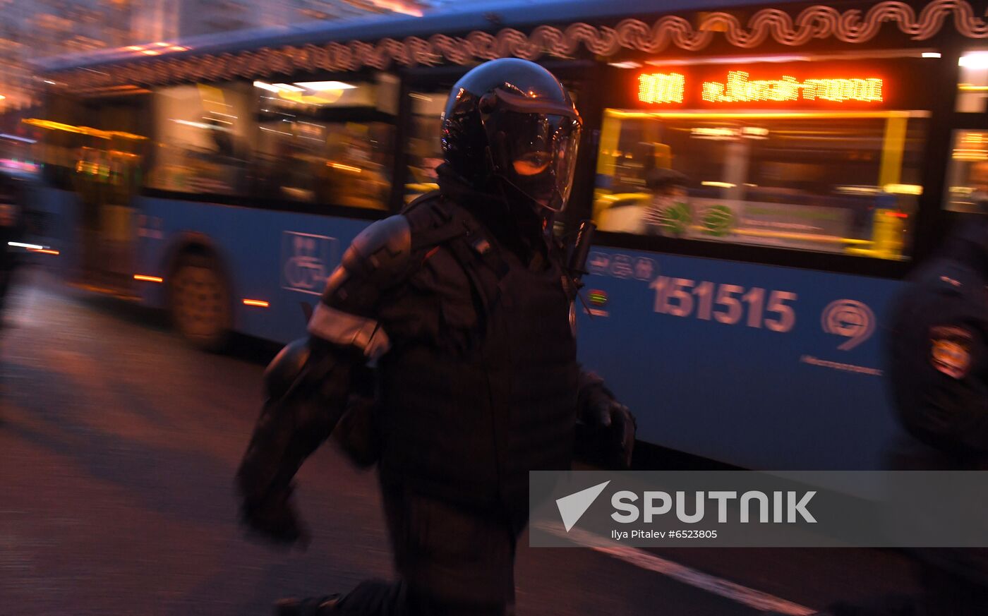 Russia Moscow Navalny Supporters Rally