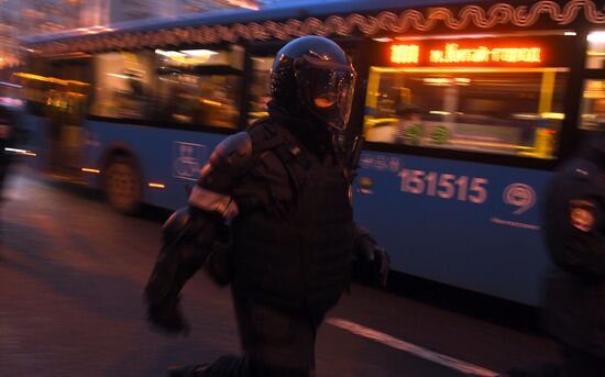 Russia Moscow Navalny Supporters Rally