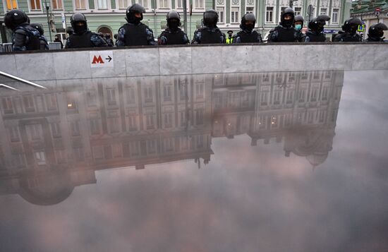 Russia Moscow Navalny Supporters Rally