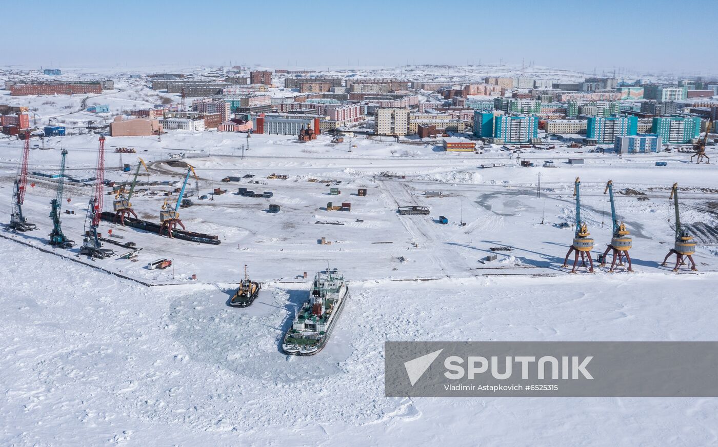 Russia Krasnoyarsk Region Dudinka Port