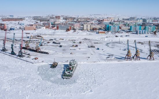 Russia Krasnoyarsk Region Dudinka Port