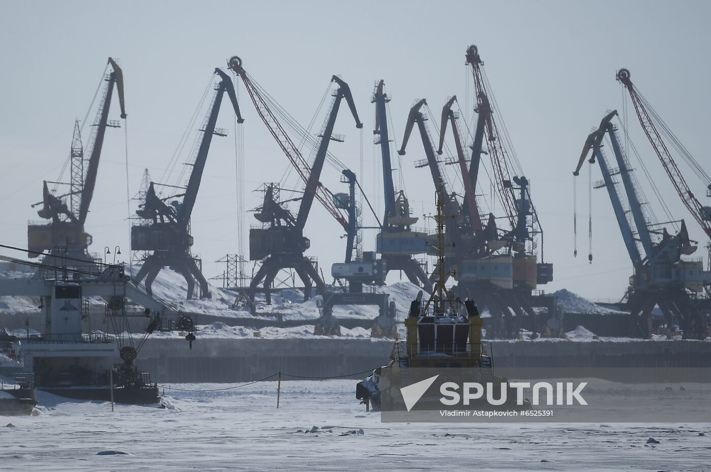 Russia Krasnoyarsk Region Dudinka Port