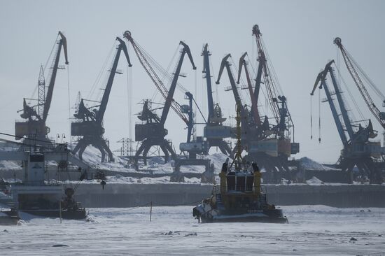 Russia Krasnoyarsk Region Dudinka Port