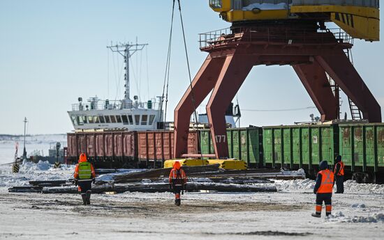 Russia Krasnoyarsk Region Dudinka Port