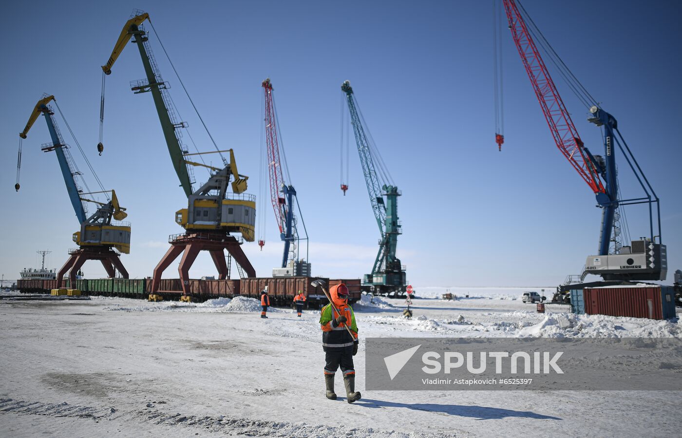 Russia Krasnoyarsk Region Dudinka Port