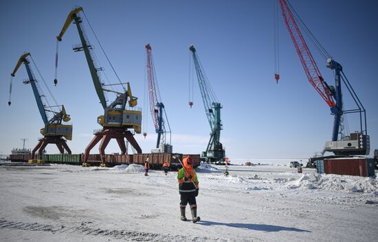 Russia Krasnoyarsk Region Dudinka Port